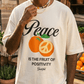 Peace & Positivity Tee - Natural