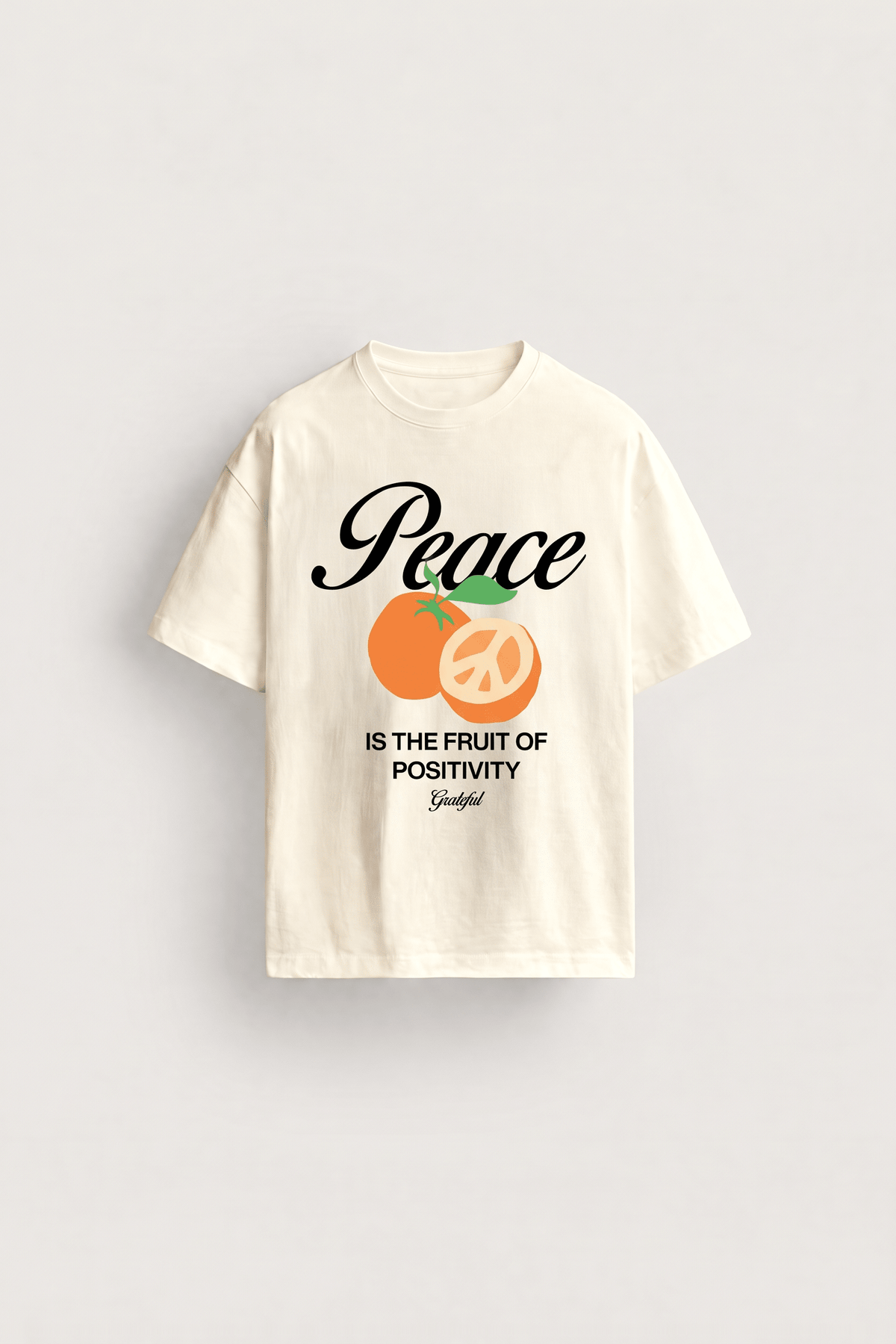 Peace & Positivity Tee - Natural