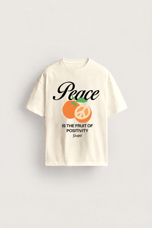 Peace & Positivity Tee - Natural