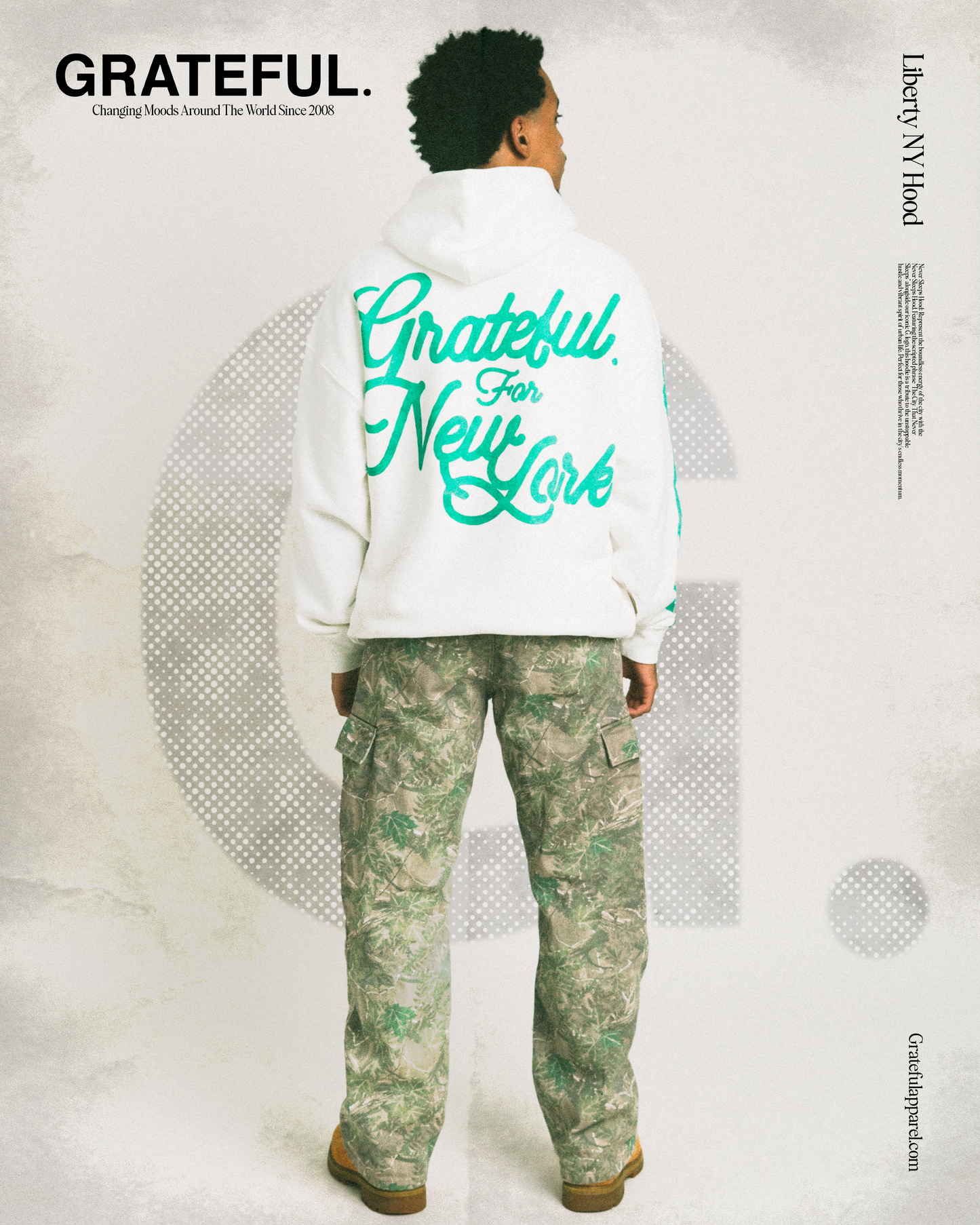 Liberty NY Hood- Off White