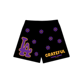 LA Flower Market Mesh Shorts - Black Mamba