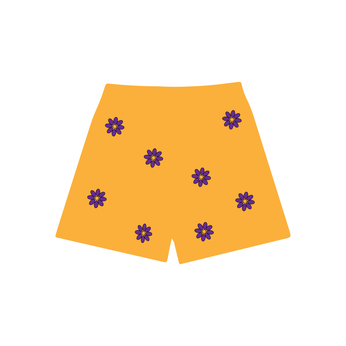 LA Flower Market Mesh Shorts - Gold