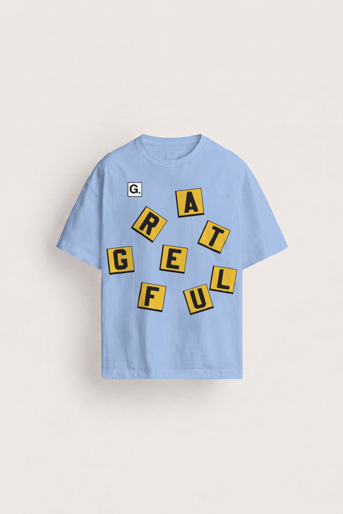 The Letter Box Tee- Slate Blue