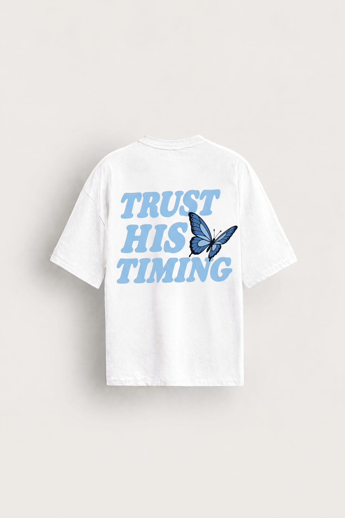 Trust His Timing Tee - White