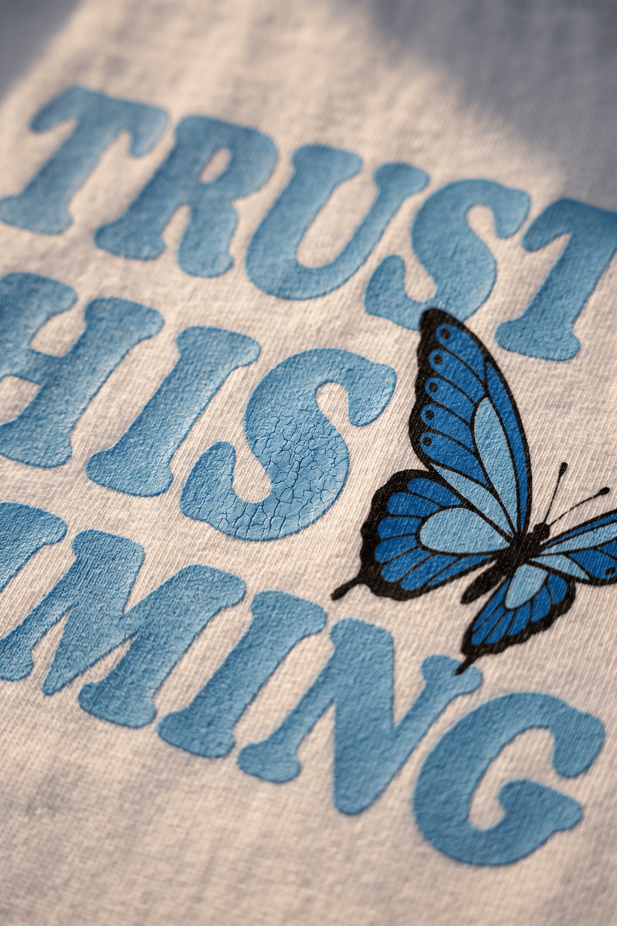 Trust His Timing Tee - White