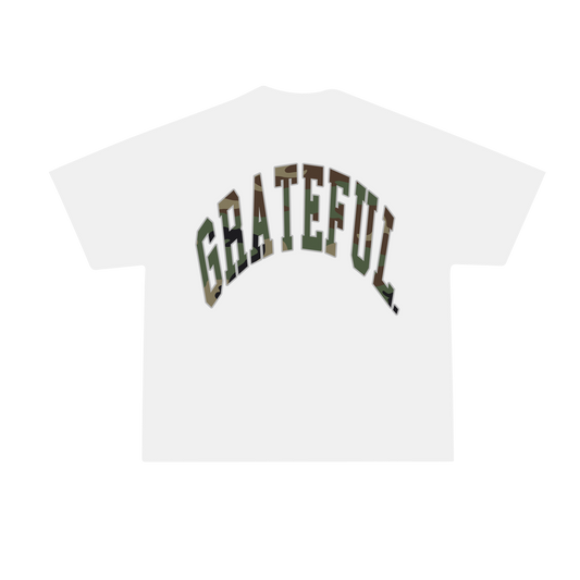 Grateful Camo Tee - White