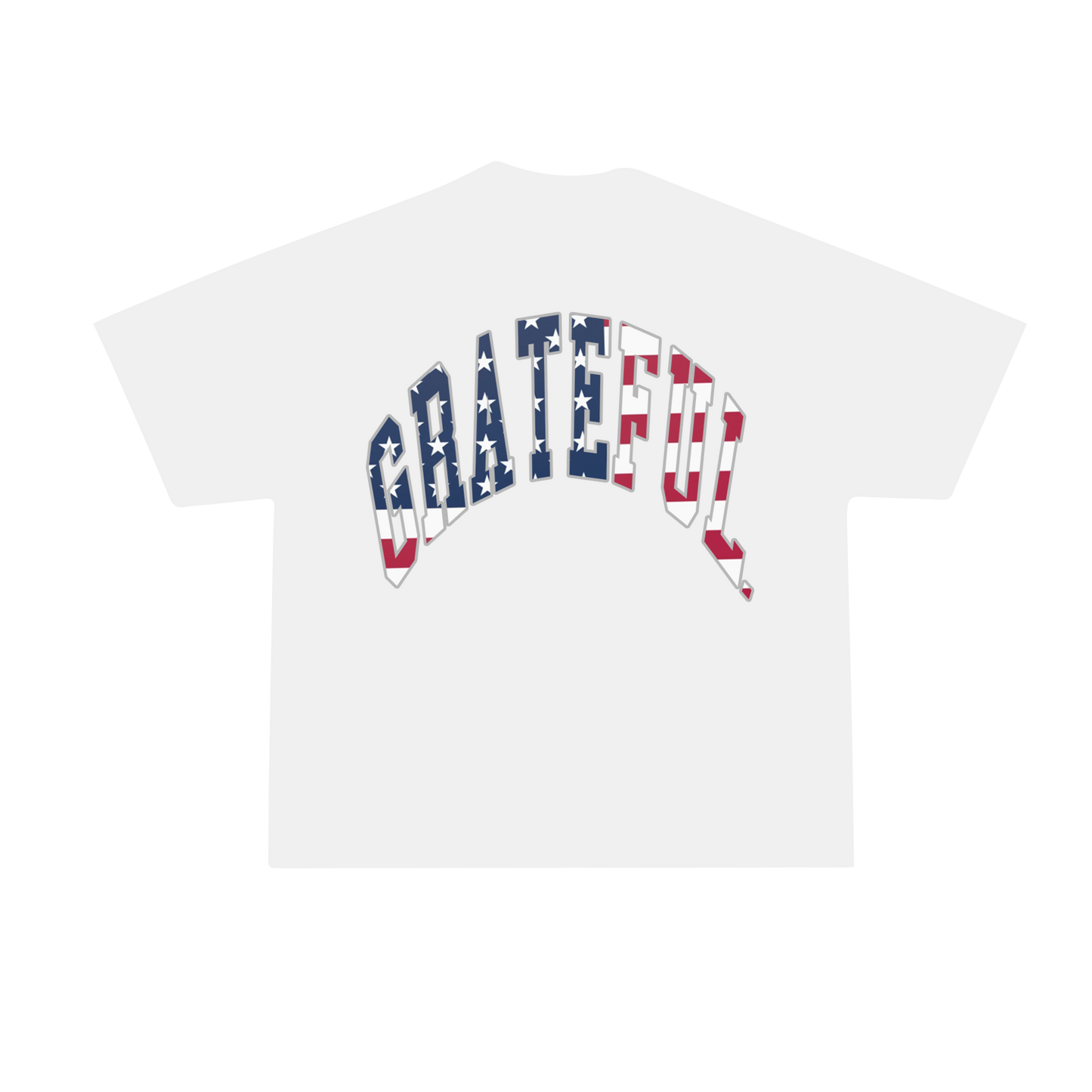 Grateful USA Tee - White