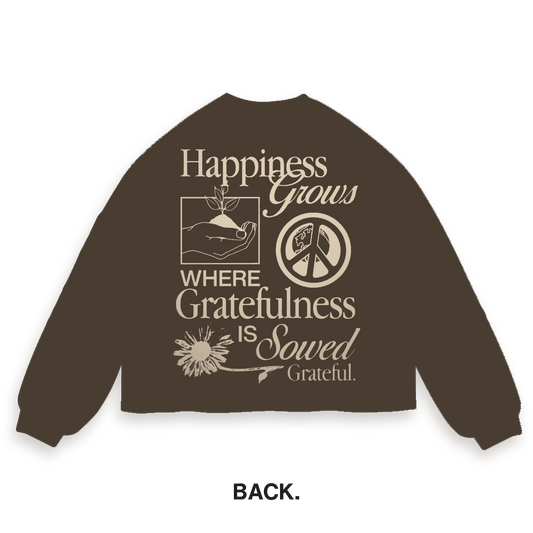 Happiness Grows L/S - Chocolate