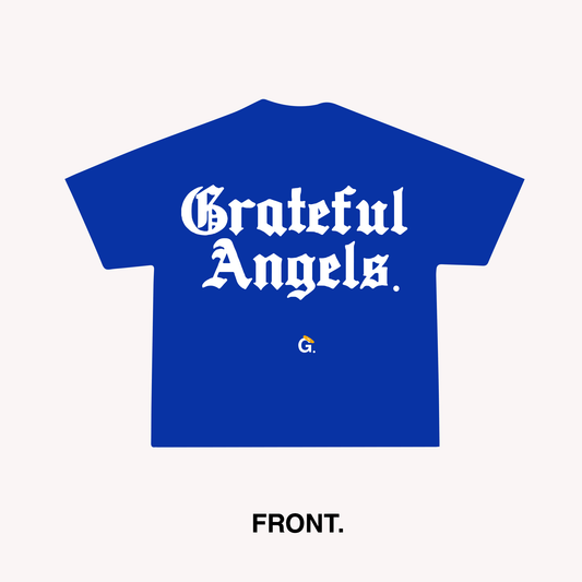 Grateful Angels Tee - Royal Blue