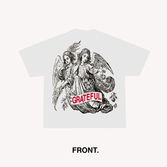 Grateful Twins Tee - White