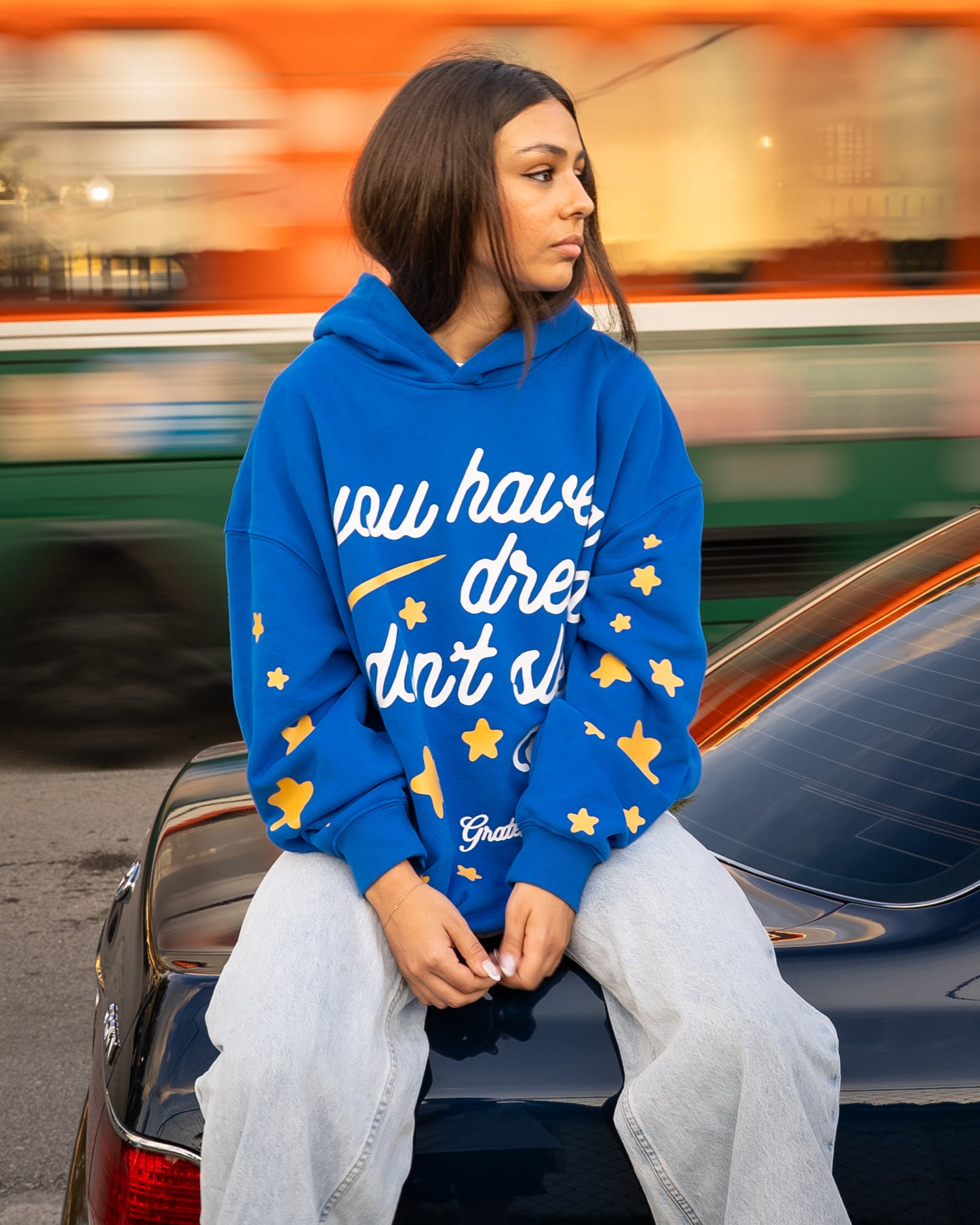 Sky's The Limit Hood- Blue