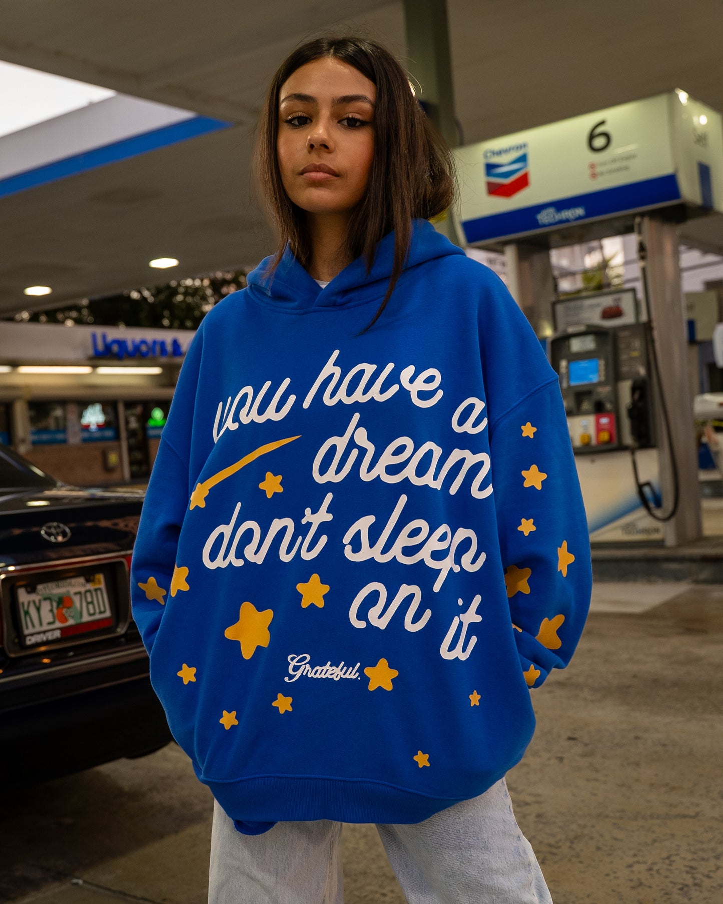 Sky's The Limit Hood- Blue