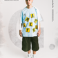 The Letter Box Tee- Slate Blue