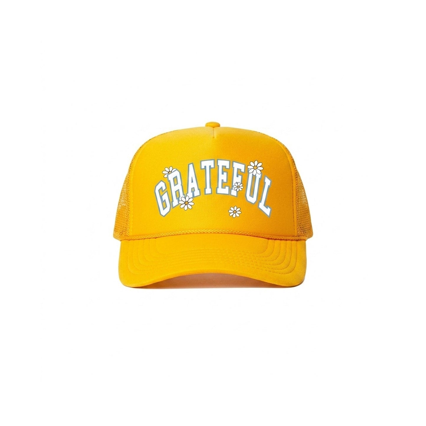 🎁 Daisy Arch Trucker Hat- Gold (100% off)