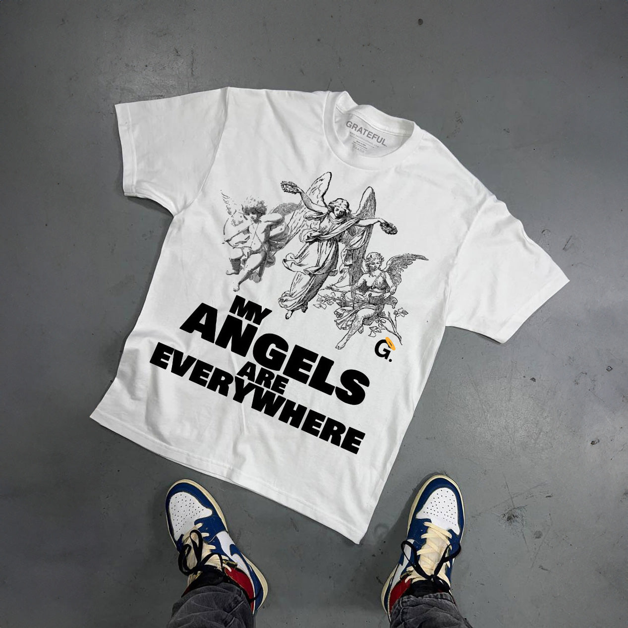 Angels Everywhere Tee - White