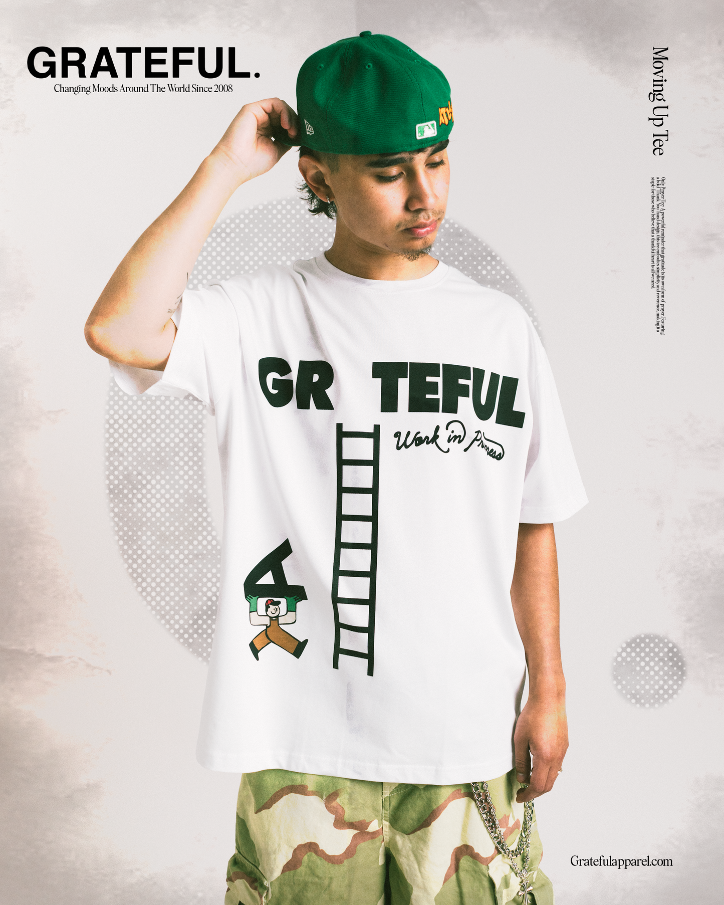 Moving Up Tee- White