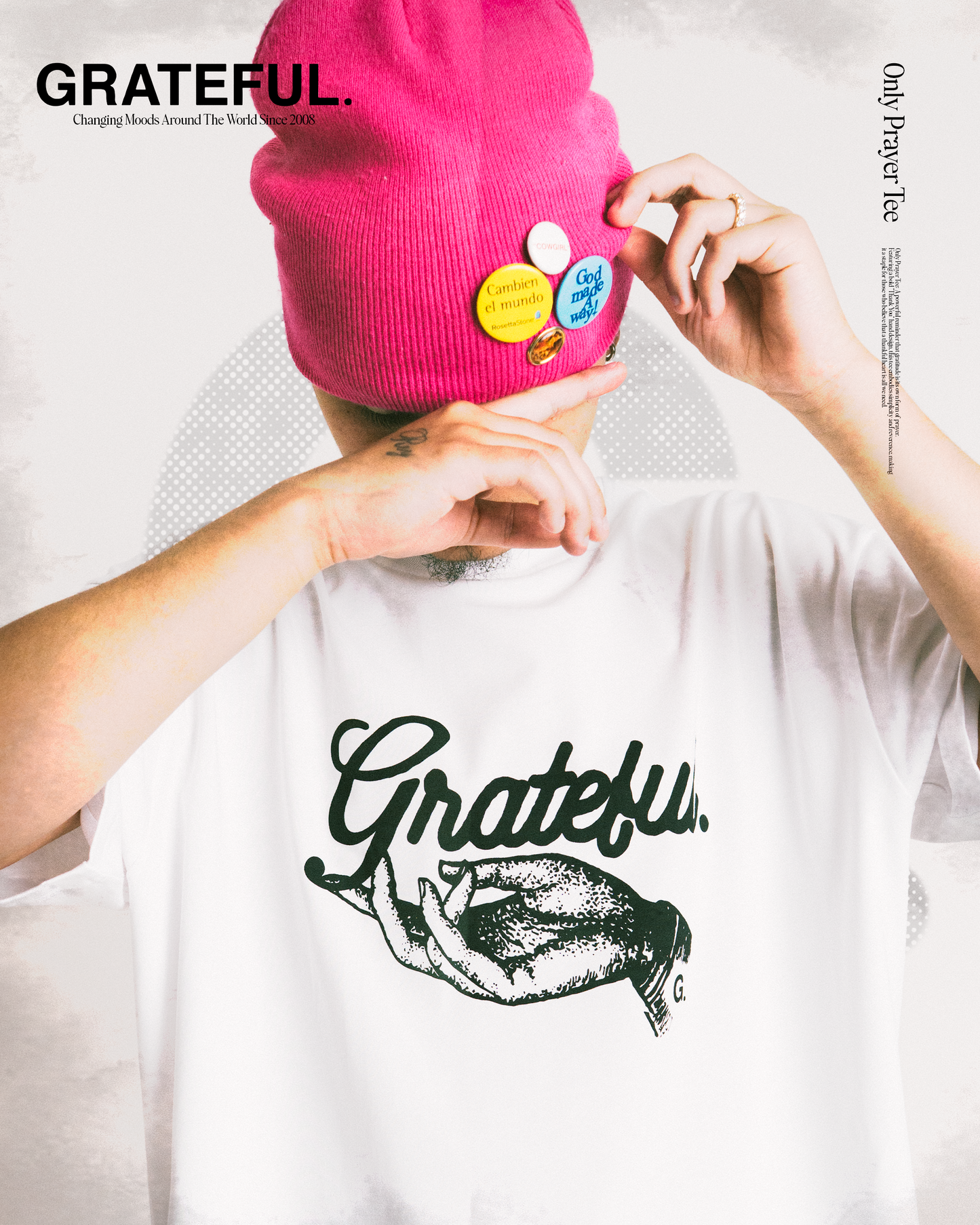 Only Prayer Tee- White
