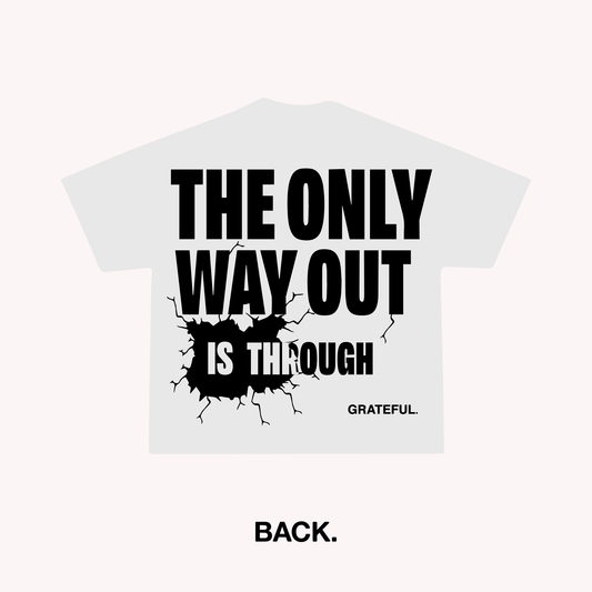 Only Way Out Tee - White