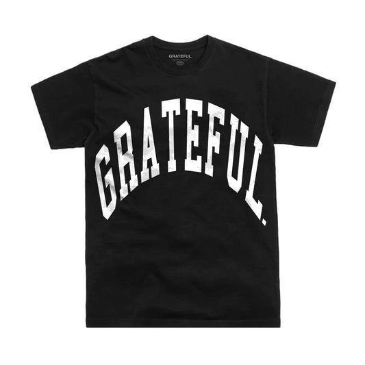 Arched Logo Tee Black (Oversized Print)