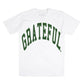 Arched Logo Tee White//Green (Oversized Print)