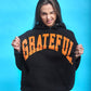 Grateful Oversized Arch Hood- Black/Orange