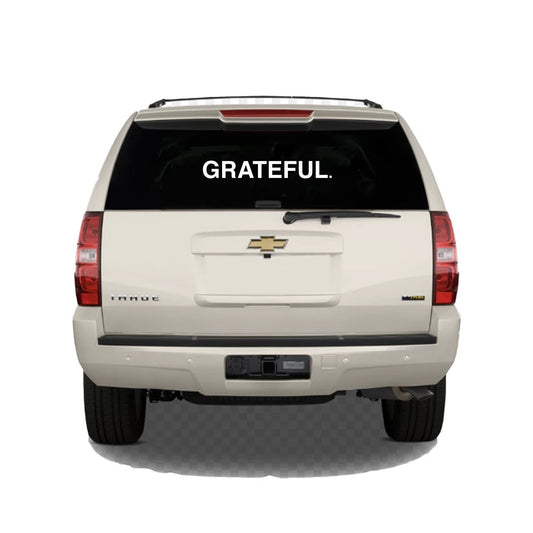 GRATEFUL Bar Logo Vinyl Sticker