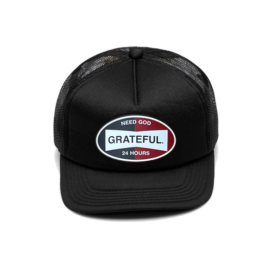 Fill It Up Trucker Hat- Black