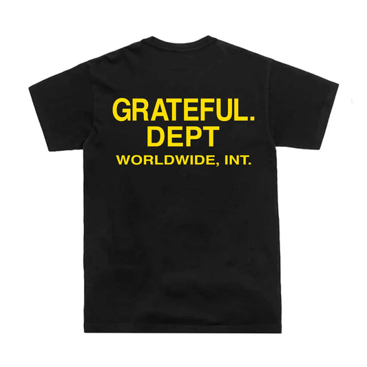 Grateful Dept. Tee- Black